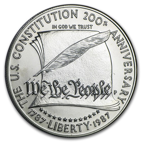 1987-S Constitution $1 Silver Commem Proof (w/Box & COA) 1987-S Constitution $1 Silver Commem Proof (w/Box & COA)